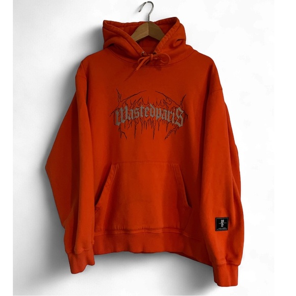 Wasted Paris S.012 I heard the thunder but there is no rain RED  Hoodie - Picture 1 of 3